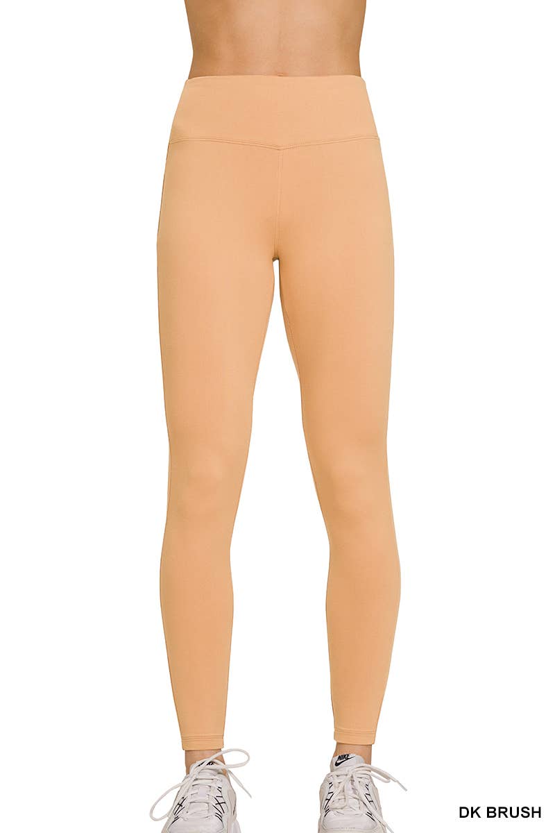 Microfiber Soft Waistband Full Length Leggings
