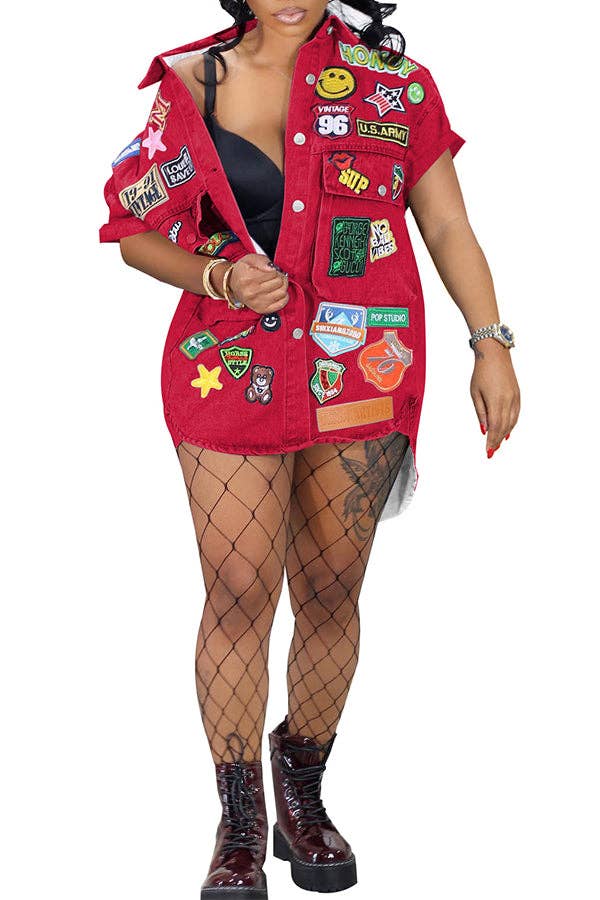 MB FASHION Sublimation Print Button-Up Short-Sleeve 8386LY