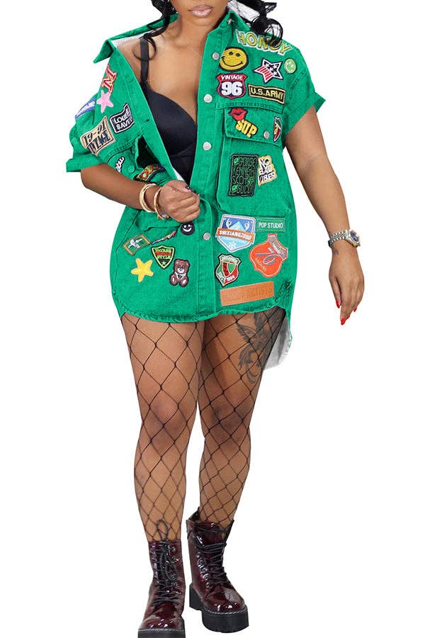 MB FASHION Sublimation Print Button-Up Short-Sleeve 8386LY