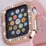 Load image into Gallery viewer, Rhinestone Crystal Bling Apple Watch Case Frame
