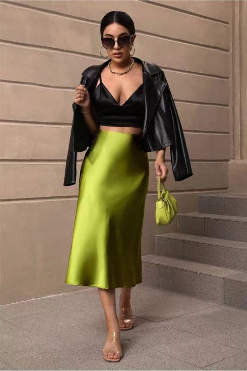 Elegant Midi A-Line Skirt