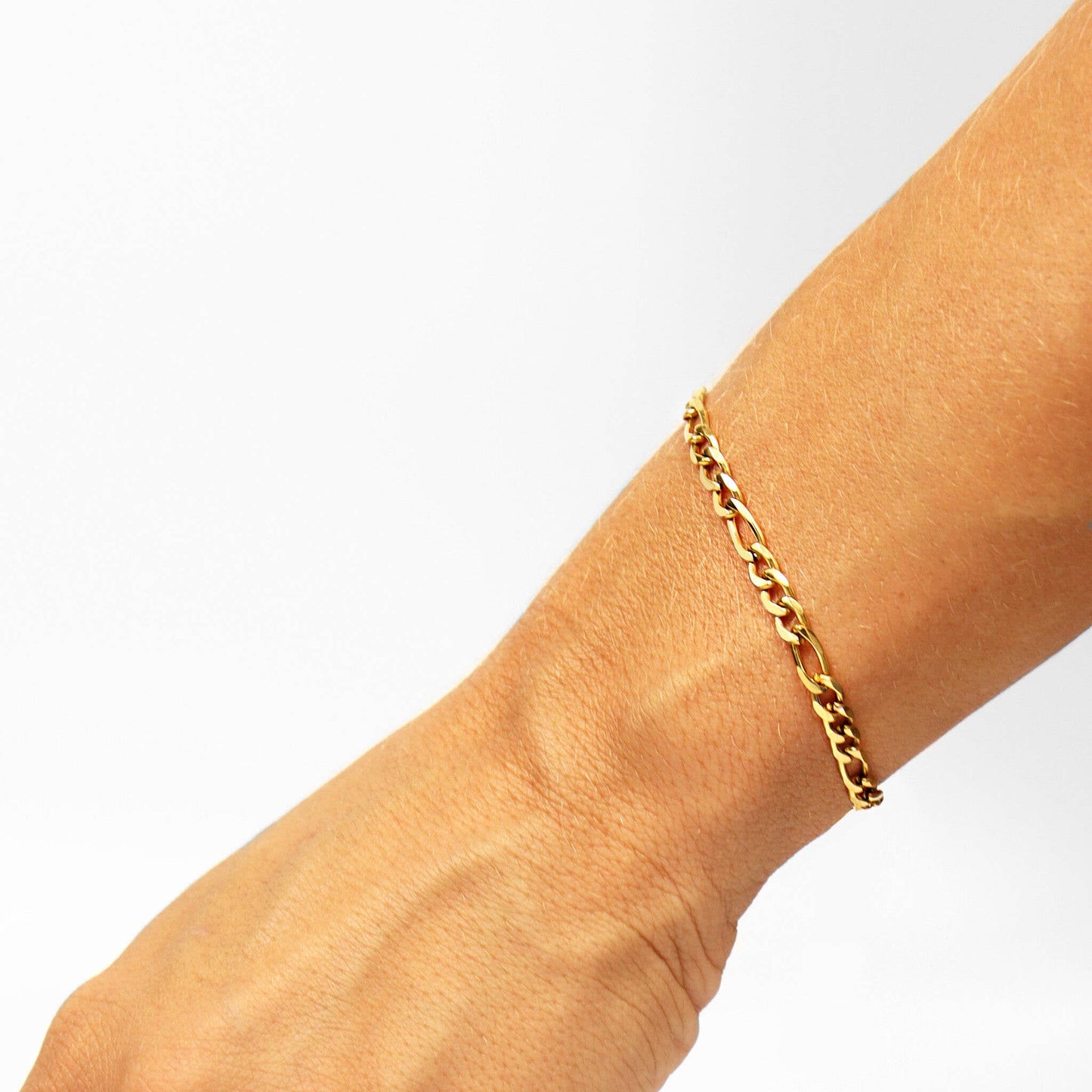 18K Gold Figaro Chain Bracelet / Anklet