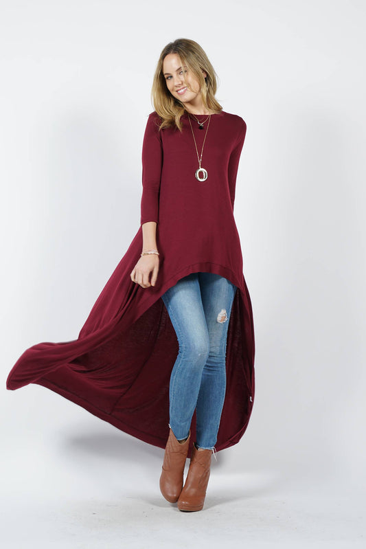 0206 High Low Maxi Tunic SI-11039