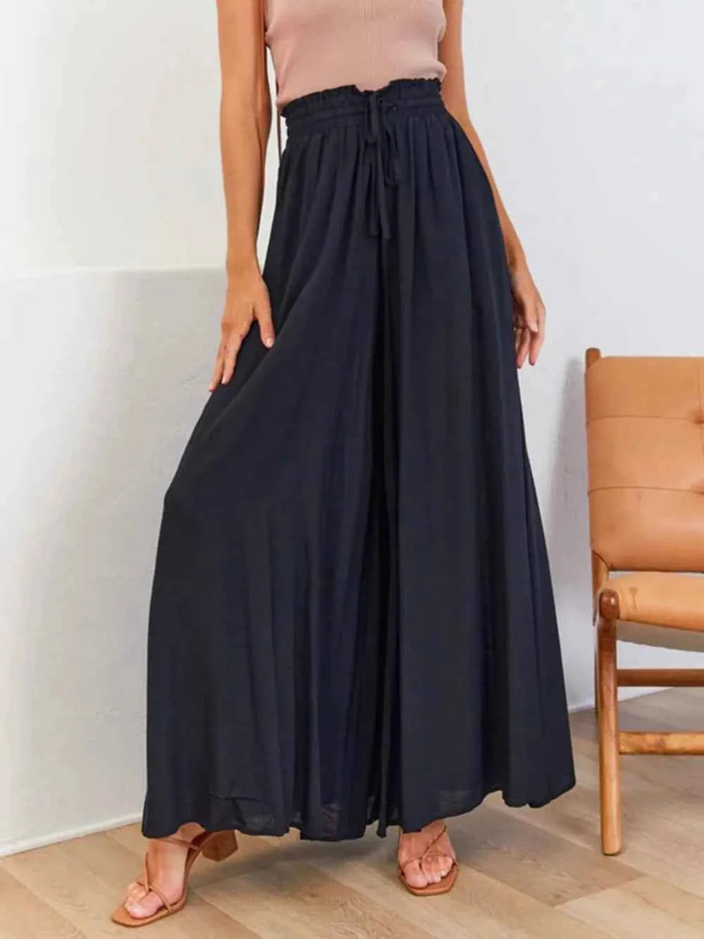 High Waist Wide Leg Pants