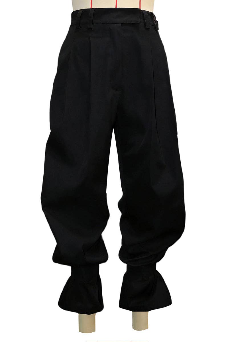 High-Waist Pleated Pants