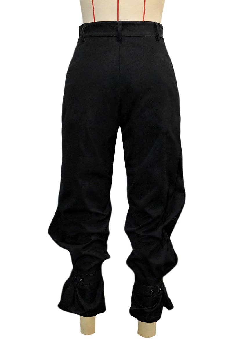 High-Waist Pleated Pants
