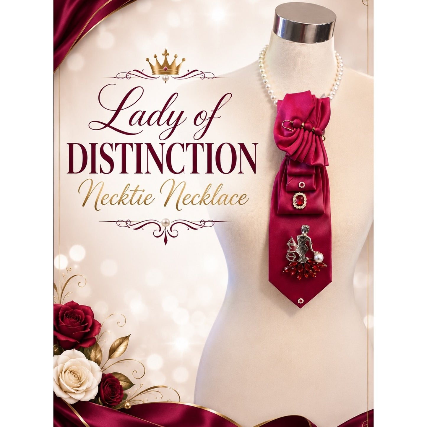 Lady of Distinction Necktie Necklace | Boutique Sisterhood Fashion