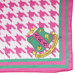 Load image into Gallery viewer, AKA Sorority Houndstooth Square Scarf for Women
