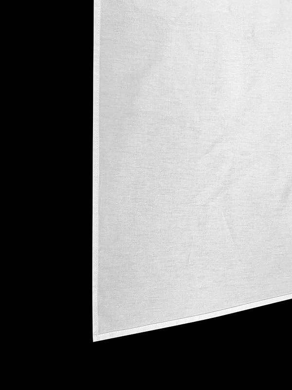 White textured panel on a black background