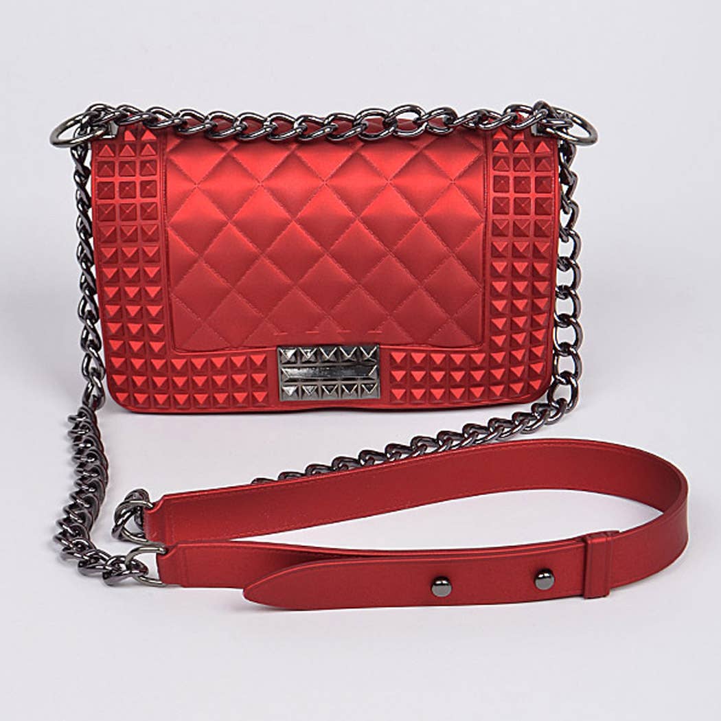 Studded Monotone Clutch
