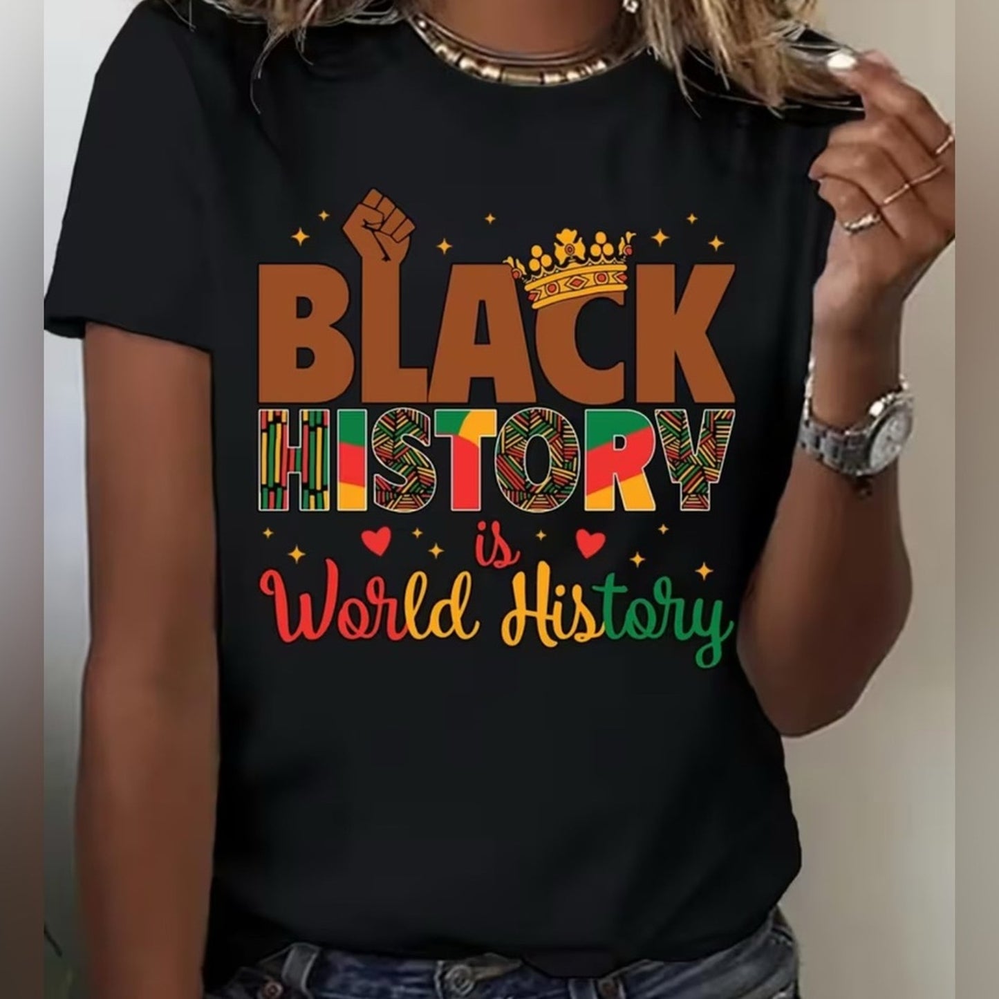 Black History World History Month Graphic T-Shirt