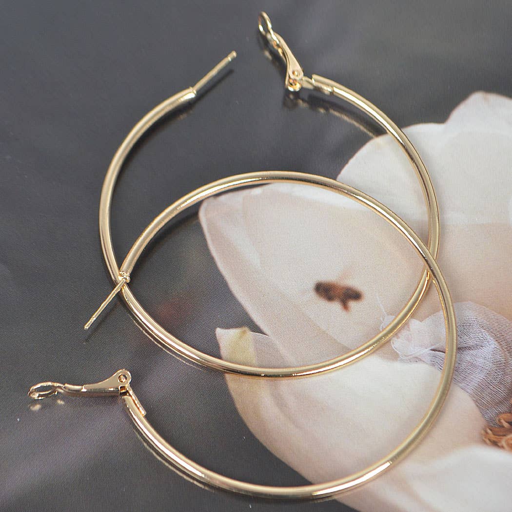 Metal 60mm Hoop Earring
