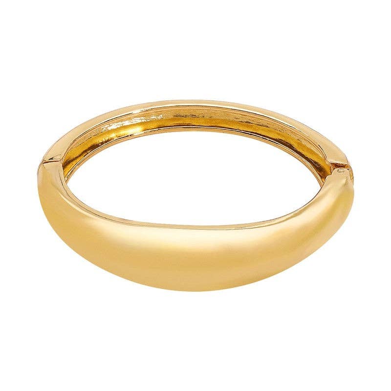 Gold ring on a white background