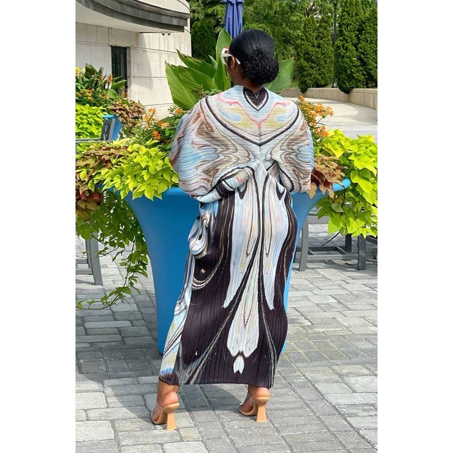 Free Size Multi-Color Midi Dress