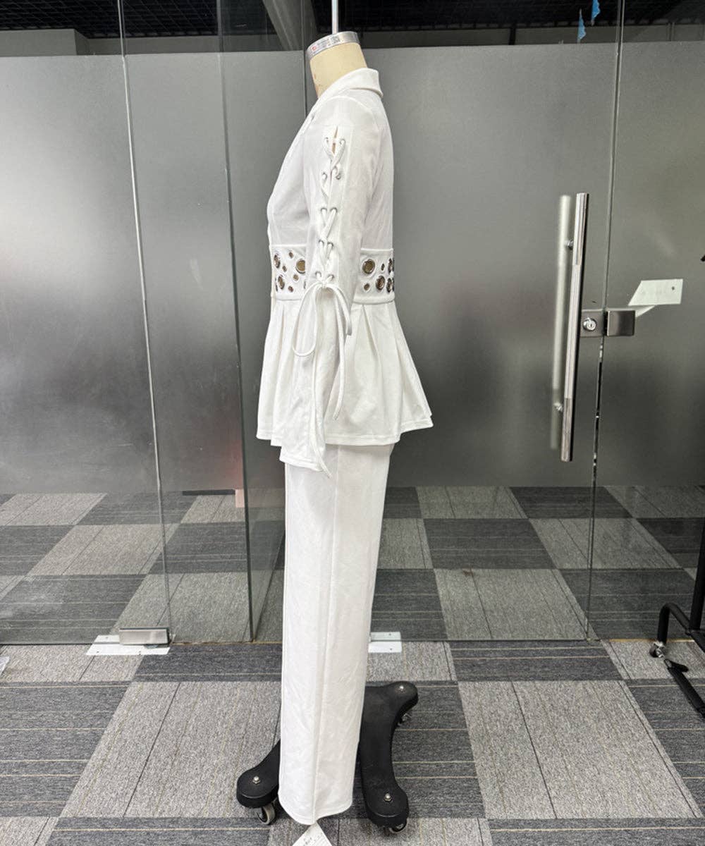 Embroidered Tie Slim Fit Suit