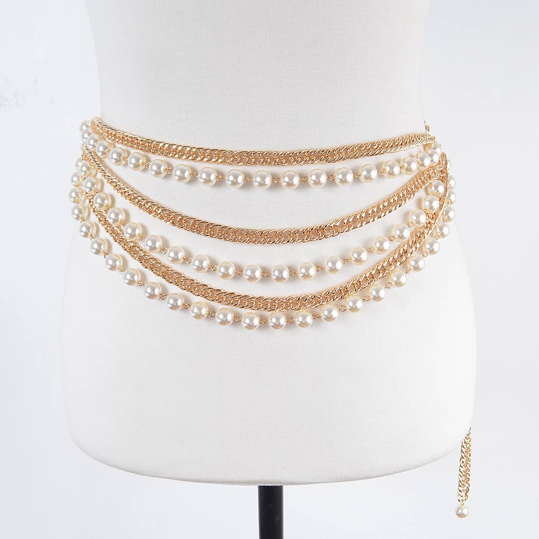 Oversize Layered Chain Belt