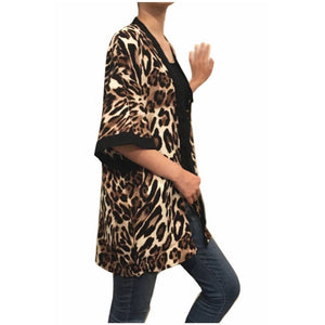 LEOPARD PRINT KIMONO 2171