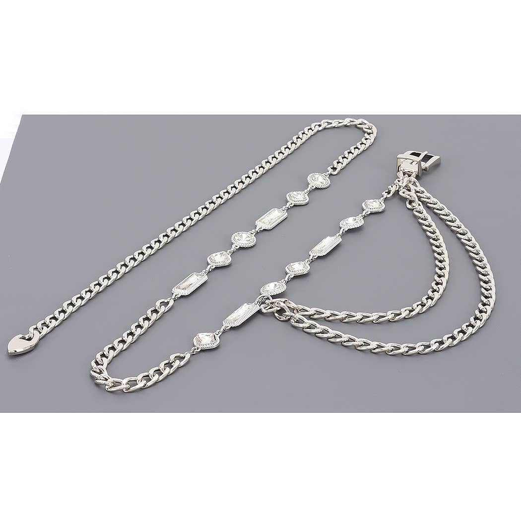 Rhinestone Chain Belt