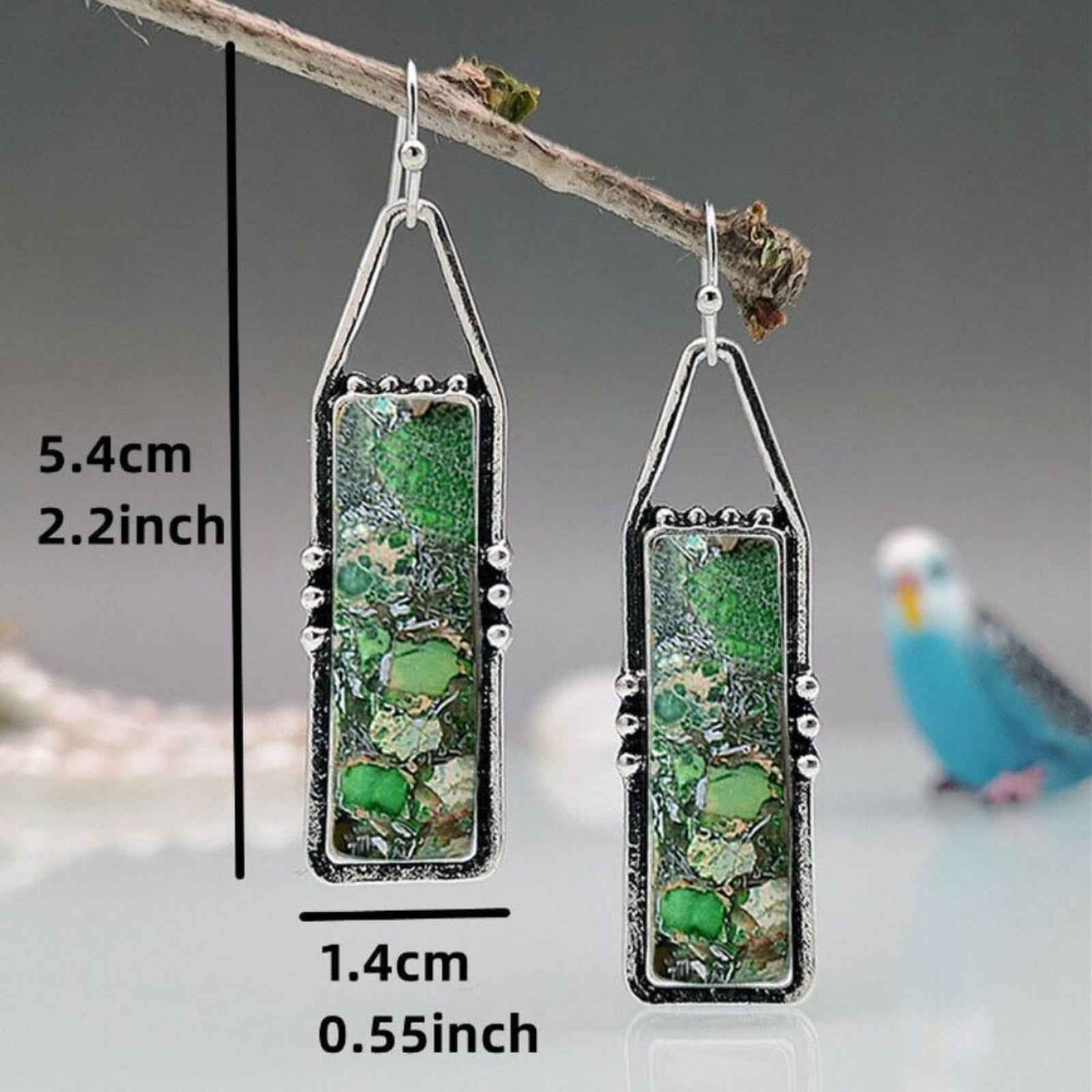 Retro Bohemian Geometric Dangle Earrings