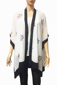 Floral Embroidery Kimono