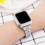 Load image into Gallery viewer, Rhinestone Crystal Bling Apple Watch Case Frame
