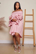 Load image into Gallery viewer, Sexy One-Shoulder Fashion Dress with Ruffled Sleeves
