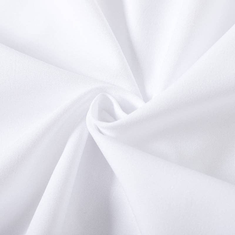 Cotton-Blend Flared Sleeve Bow Falbala Lapel Blouse