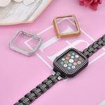 Load image into Gallery viewer, Rhinestone Crystal Bling Apple Watch Case Frame
