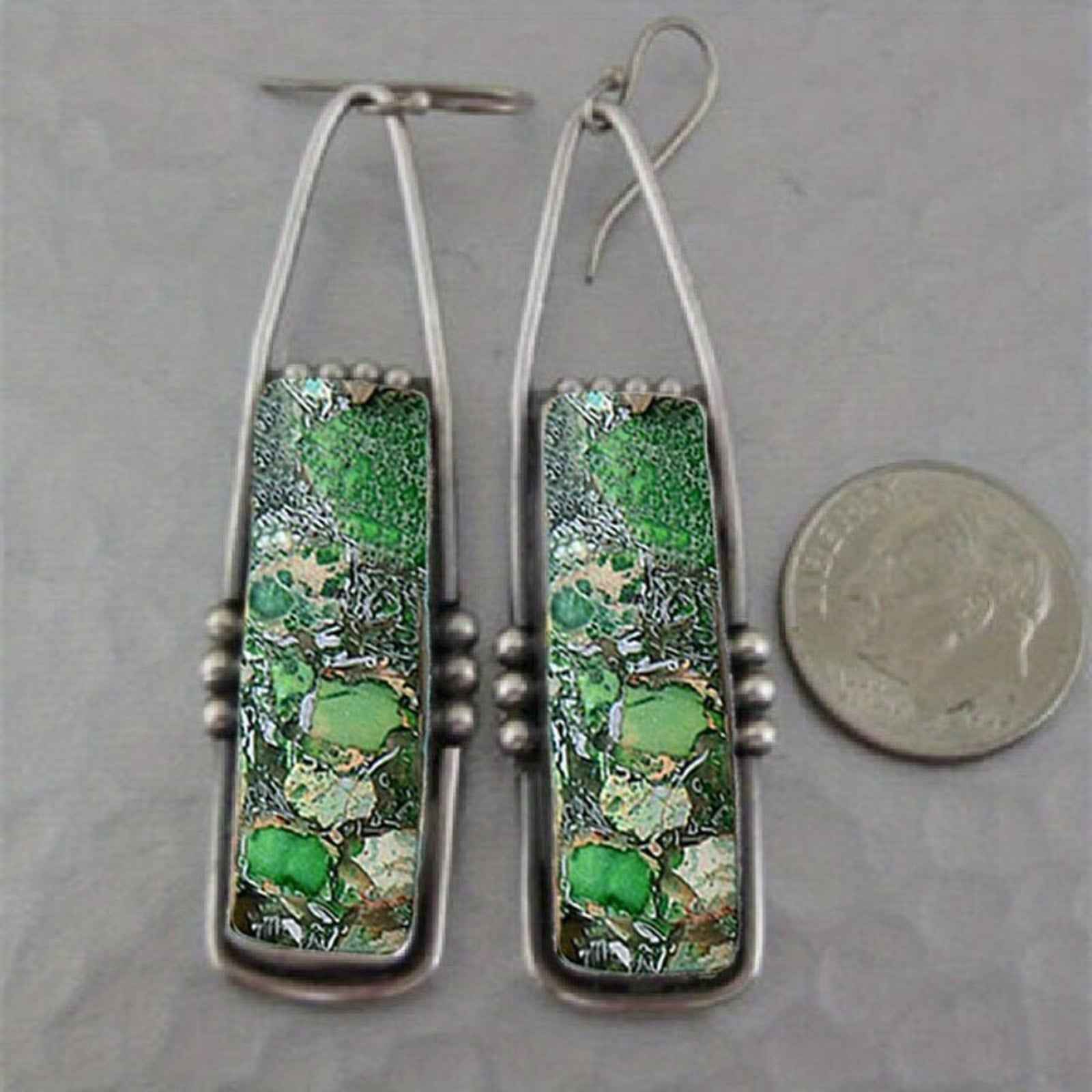 Retro Bohemian Geometric Dangle Earrings