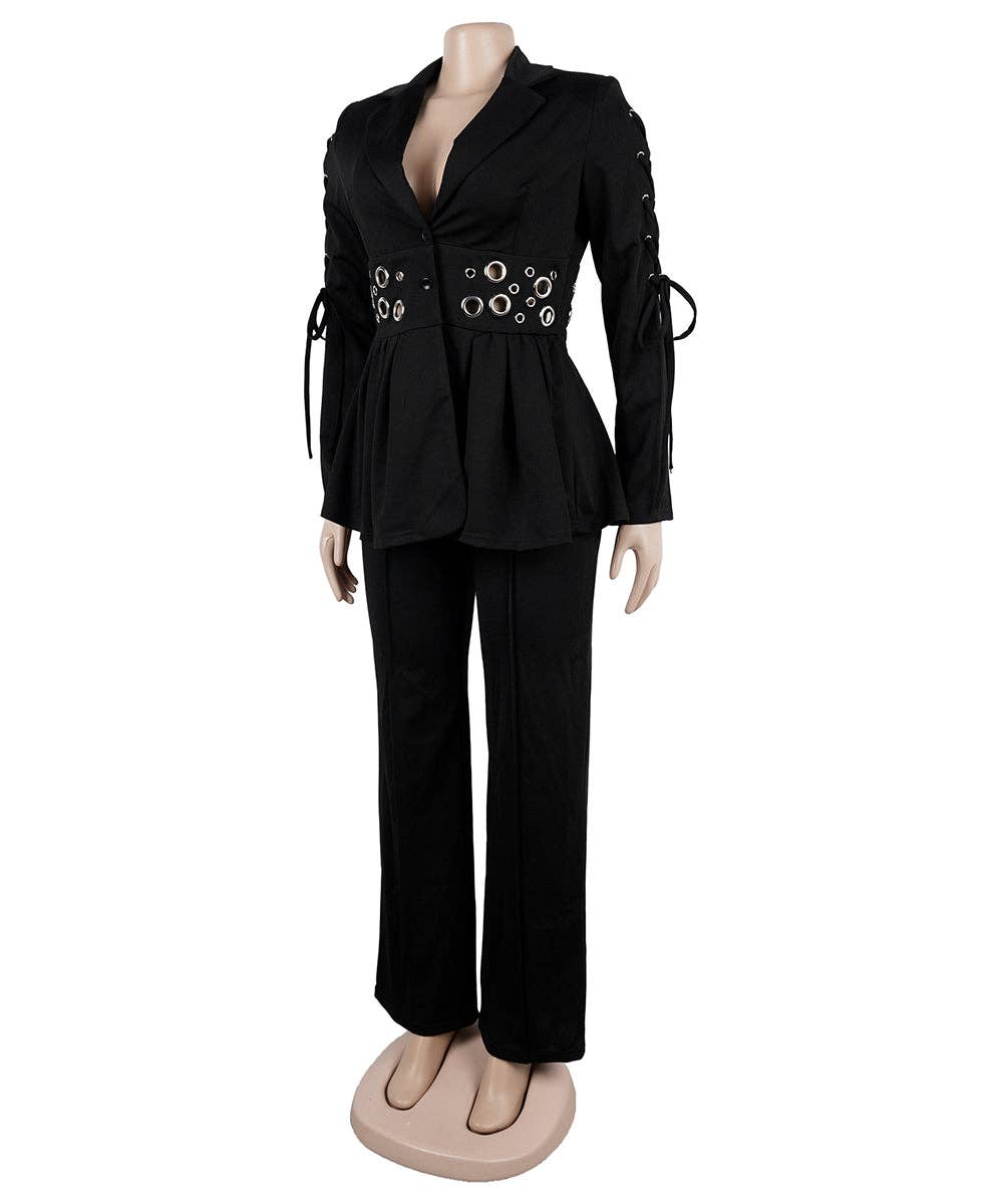 Embroidered Tie Slim Fit Suit