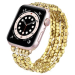 Load image into Gallery viewer, Polished Beaded Stretch Elastic Apple Watch Band
