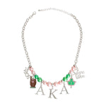 Load image into Gallery viewer, Pink Green Pearl AKA Necklace
