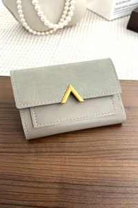 ,.._ SI-26458 Vegan Leather Compact Trifold Wallet