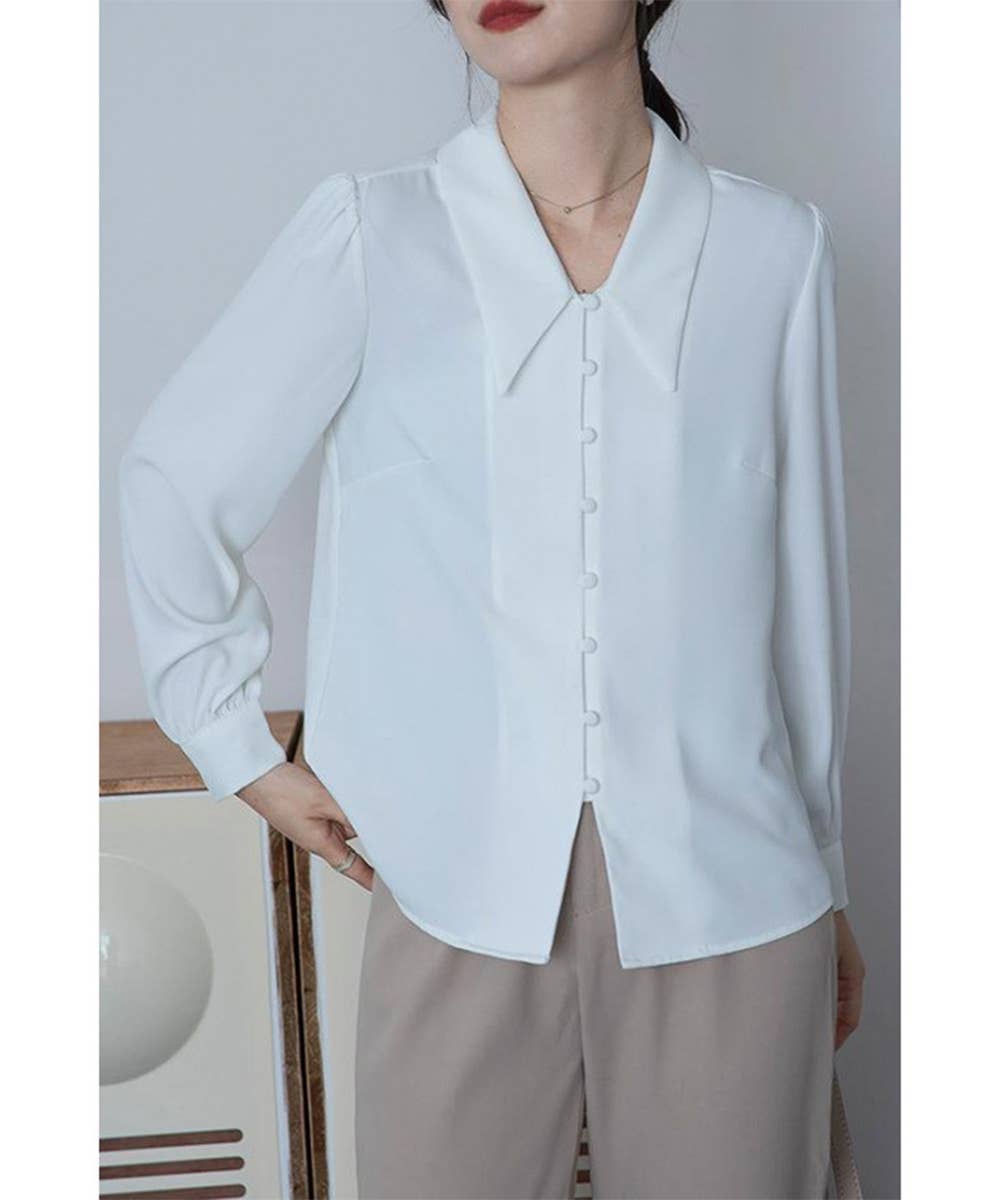 Pure Color Long Sleeve Shirt for Stylish Comfort