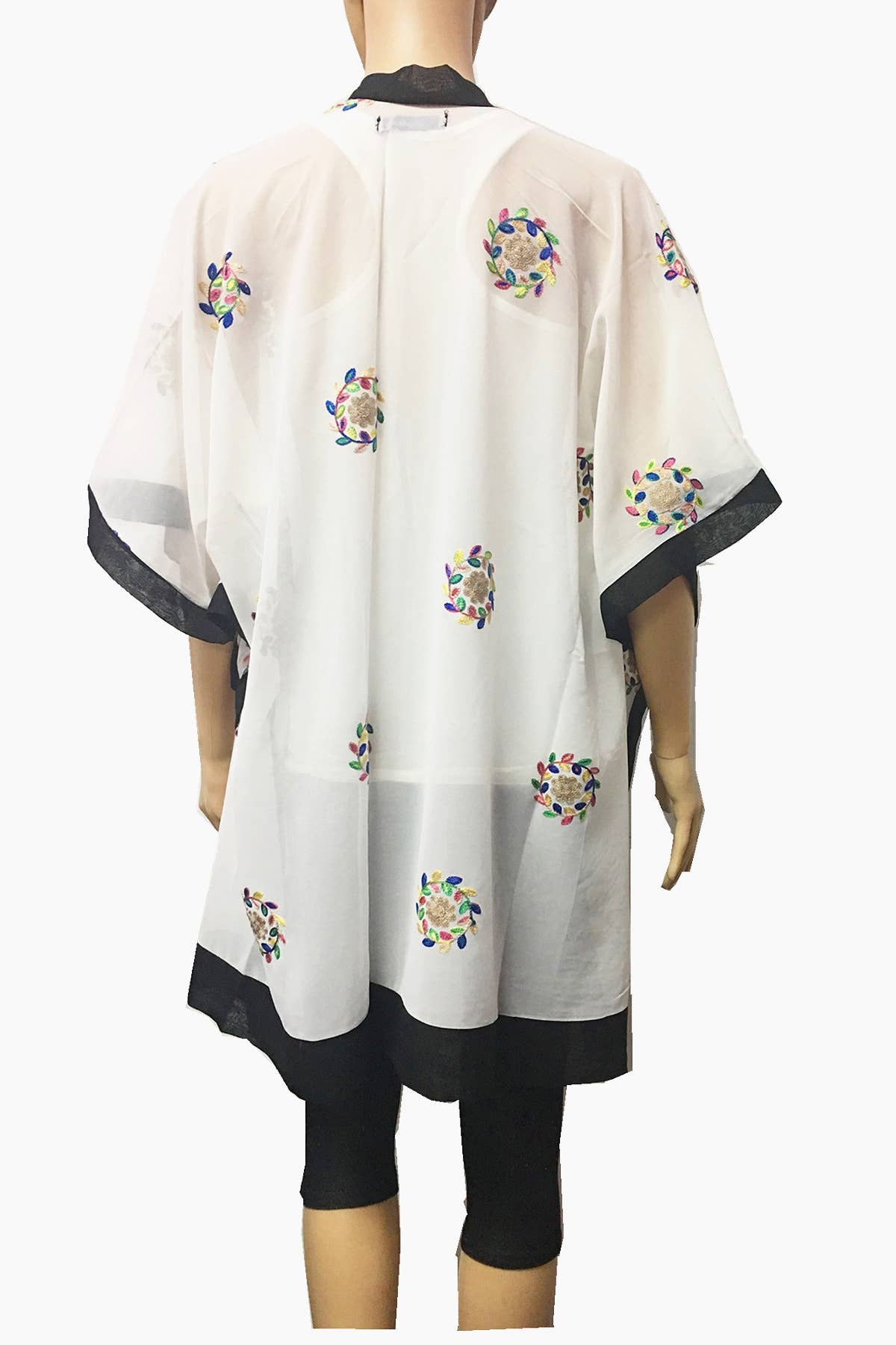 Floral Embroidery Kimono