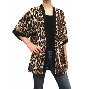 LEOPARD PRINT KIMONO 2171