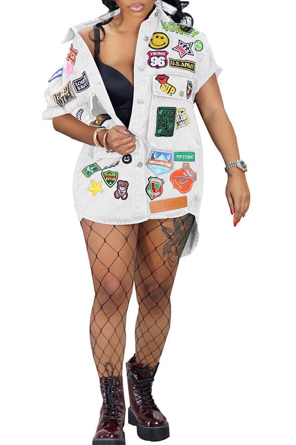 MB FASHION Sublimation Print Button-Up Short-Sleeve 8386LY