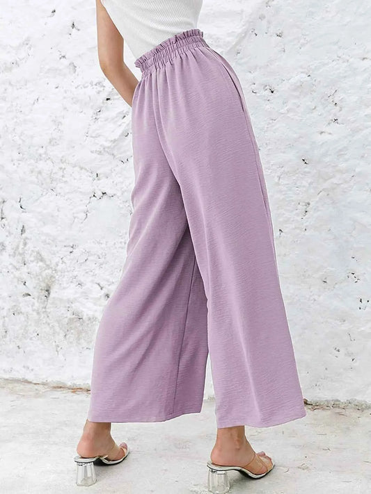 Full Size Wide Leg Pants with Pockets Plus Size