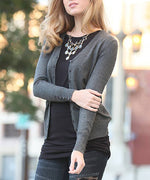 Load image into Gallery viewer, Sleeve button detailed vneck cardigan
