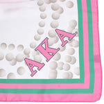 Load image into Gallery viewer, AKA Sorority Pearl Print Square Scarf for Women
