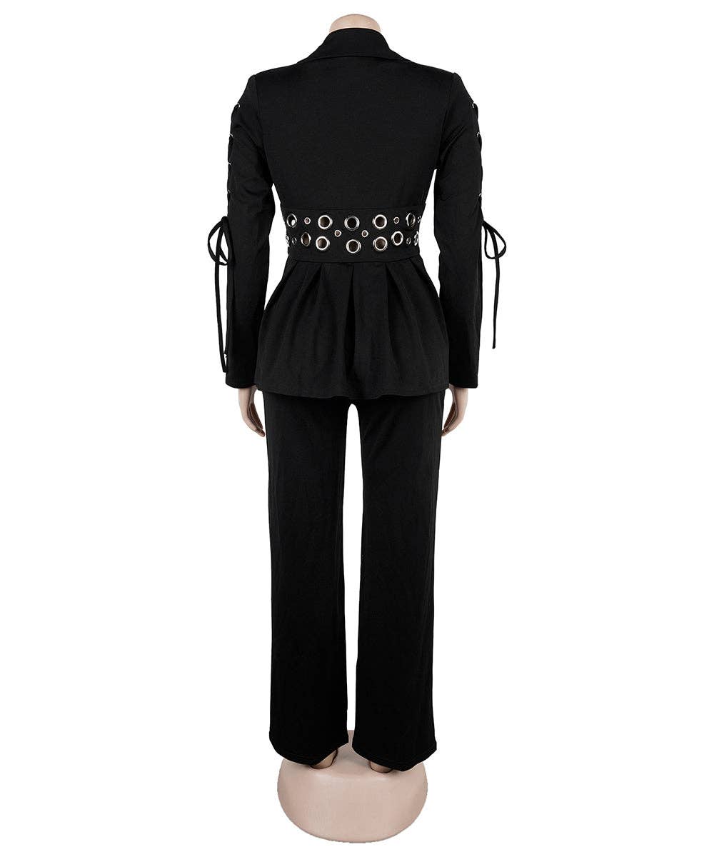 Embroidered Tie Slim Fit Suit