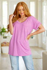 Load image into Gallery viewer, Absolute Favorite V-Neck Top in Orchid

