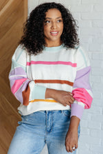 Load image into Gallery viewer, Flawless Features Striped Sweater
