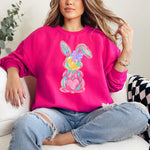 Load image into Gallery viewer, Watercolor Bunny Graphic Sweatshirt
