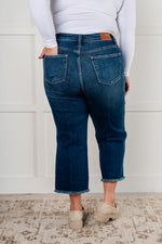 Load image into Gallery viewer, Janice High Rise Button Fly Wide Leg Crop Jeans
