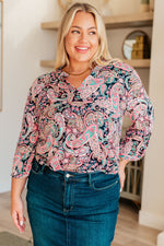 Load image into Gallery viewer, Lizzy Top in Pink Paisley
