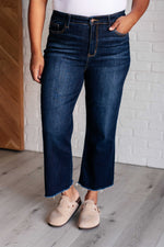 Load image into Gallery viewer, Madeline High Rise Cropped Wide Leg Jeans
