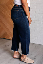 Load image into Gallery viewer, Madeline High Rise Cropped Wide Leg Jeans
