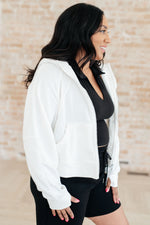 Load image into Gallery viewer, Sun or Shade Zip Up Jacket in Off White
