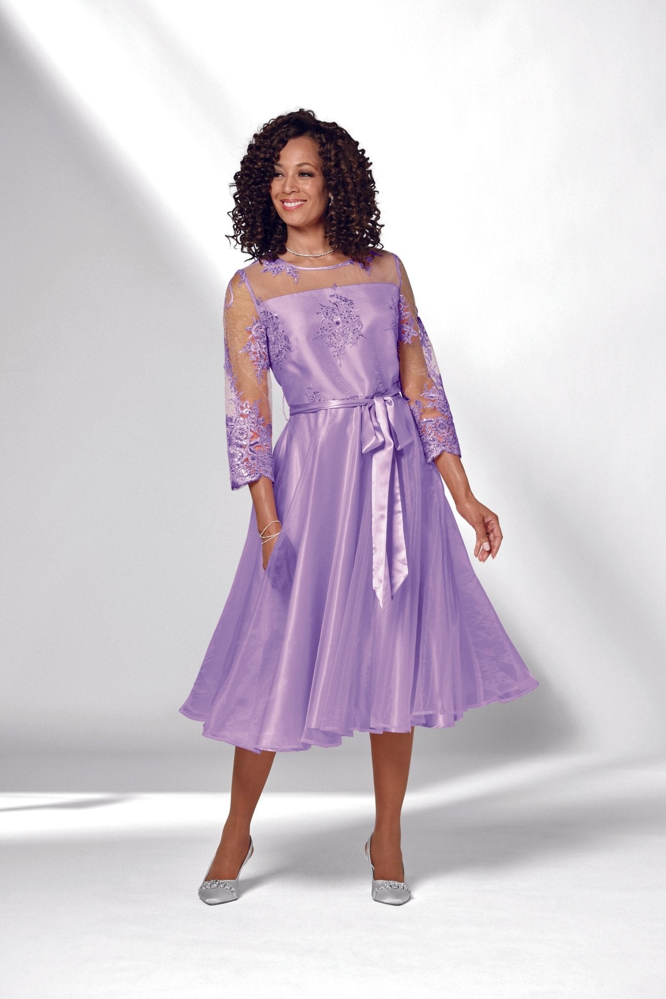 Lilac Organza Dress - Soft Romantic Formal Dress
